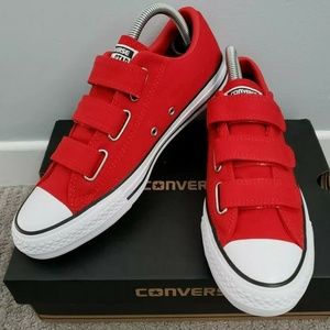 CONVERSE CTAS 3V OX Enamel/ Red Shoes Sz US 8.5